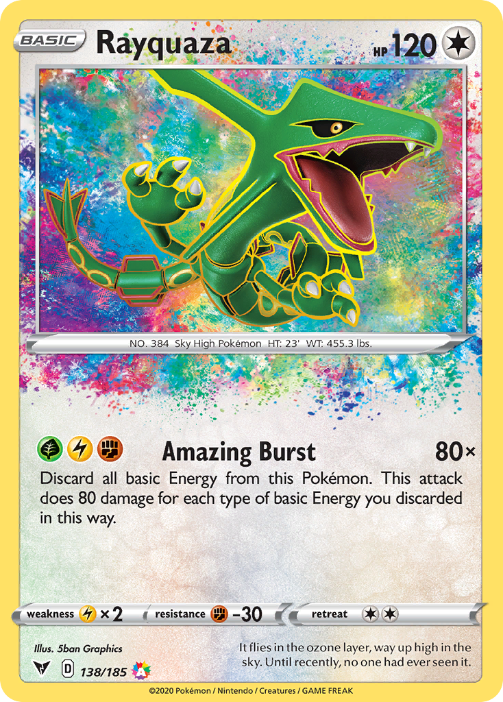 Vivid Voltage Rayquaza #138/185